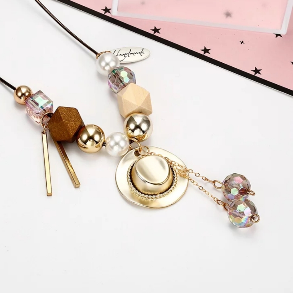 New Women's Cowboy Necklace With Crystal, Pedantse